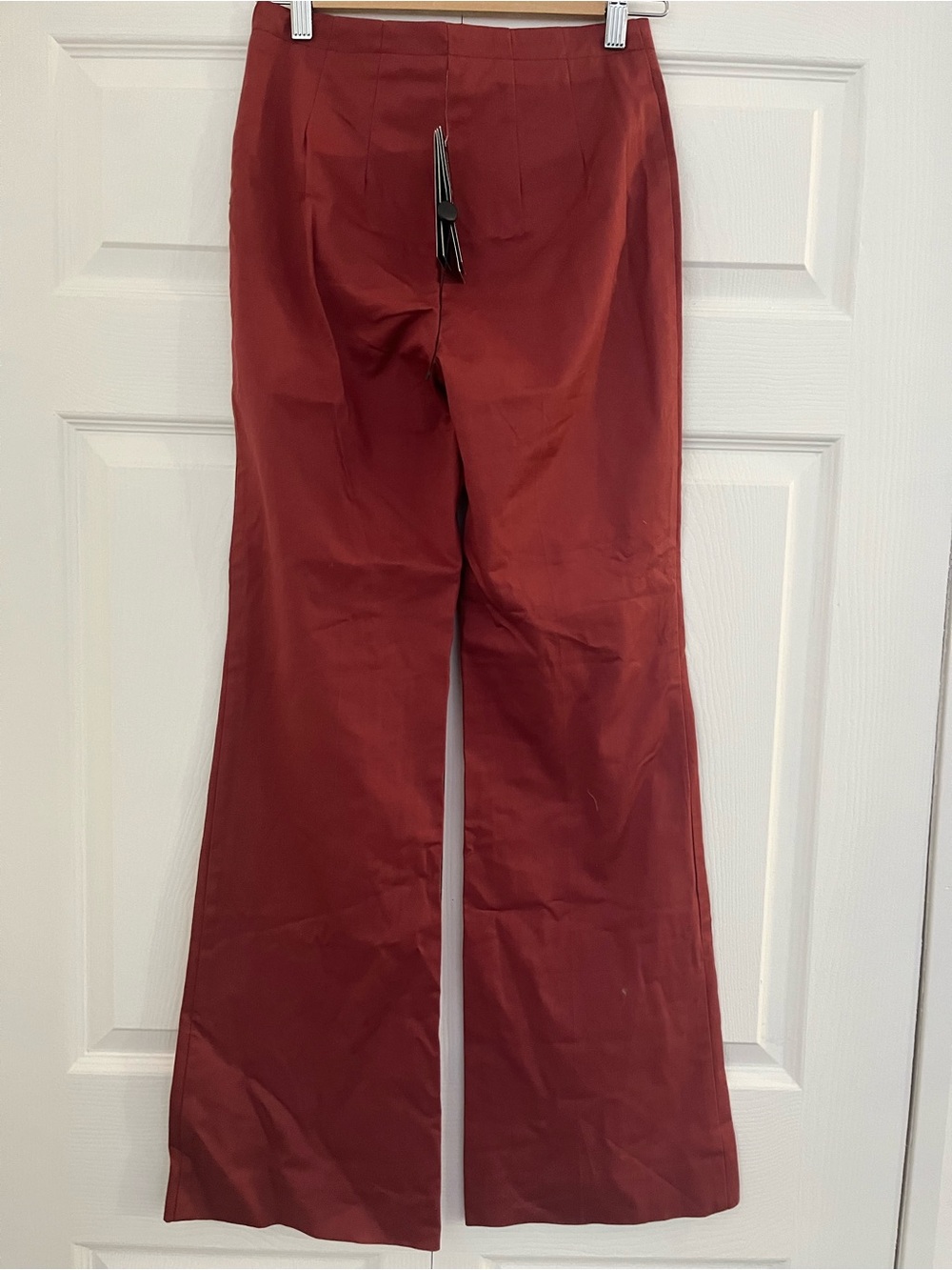 le chateau Brick Red Flare Dress Pants